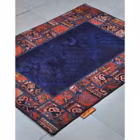 کلاژ فرش دستبافت دو متری امیرخیز مدل تکه دوزی کد 110039