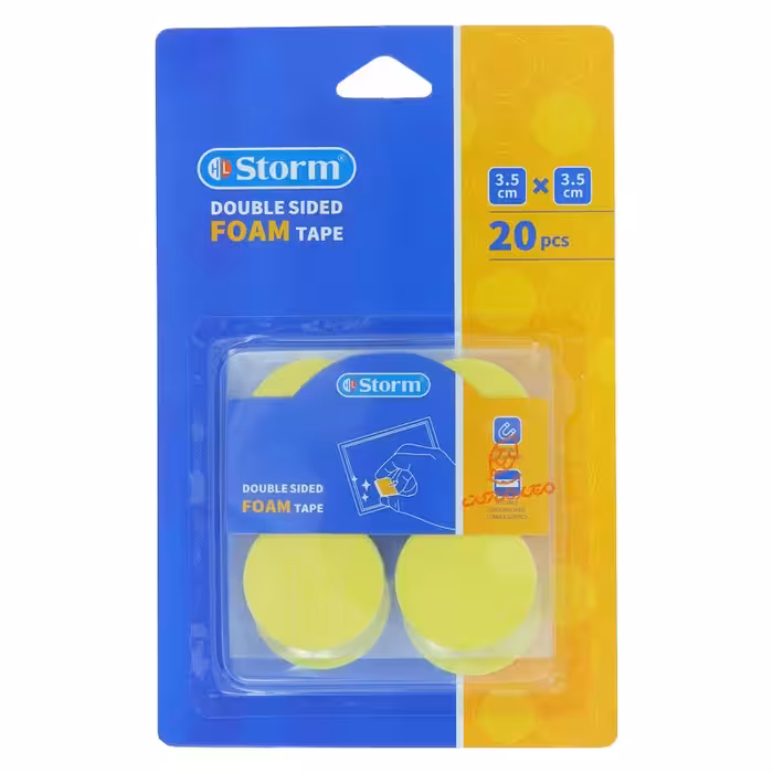 قیمت و خرید چسب دو طرفه فومی دایره 50 عددی 2135 استورم STORM