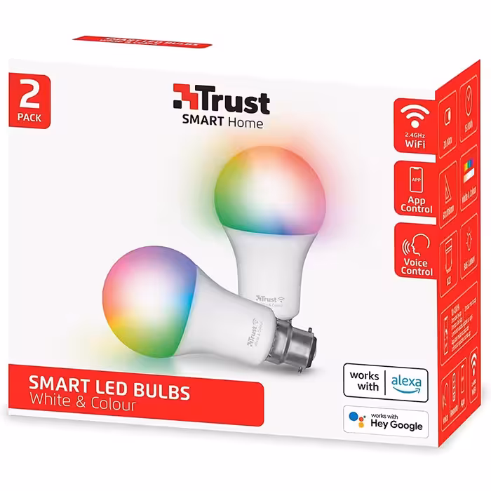 پک 2 عددی لامپ هوشمند Trust WiFi B22