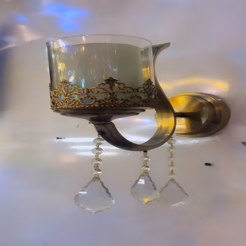 دیوار کوب تک لامپ فلزی