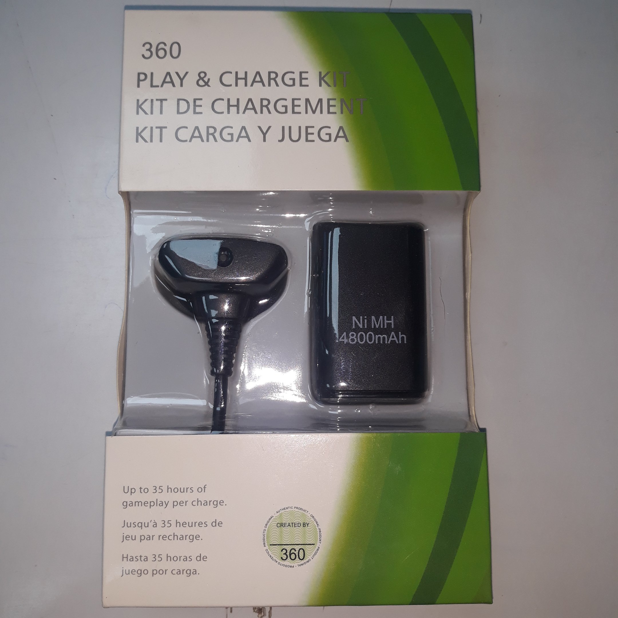باطری و کابل شارژ دستگاه xbox360