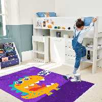 فرش فانتزی دایناسور کوچولو نارنجی WA-2134-s