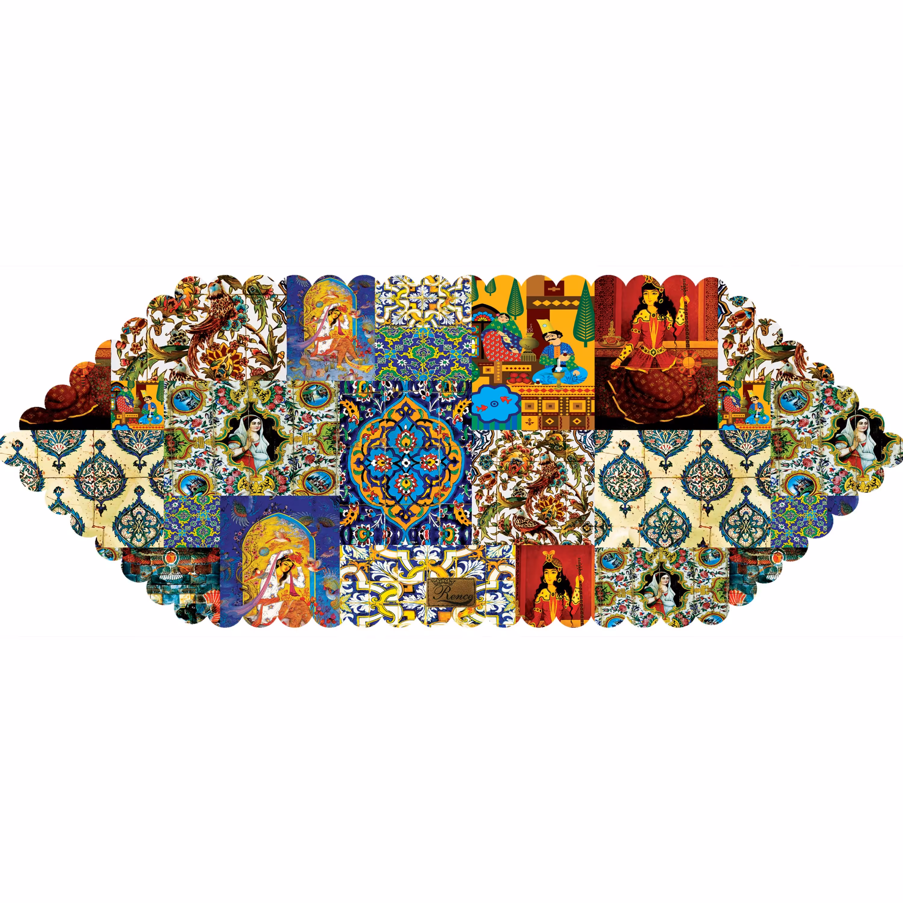 رانر رومیزی مخمل رنس مدل R5-42132 سایز 100x40 سانتی متر