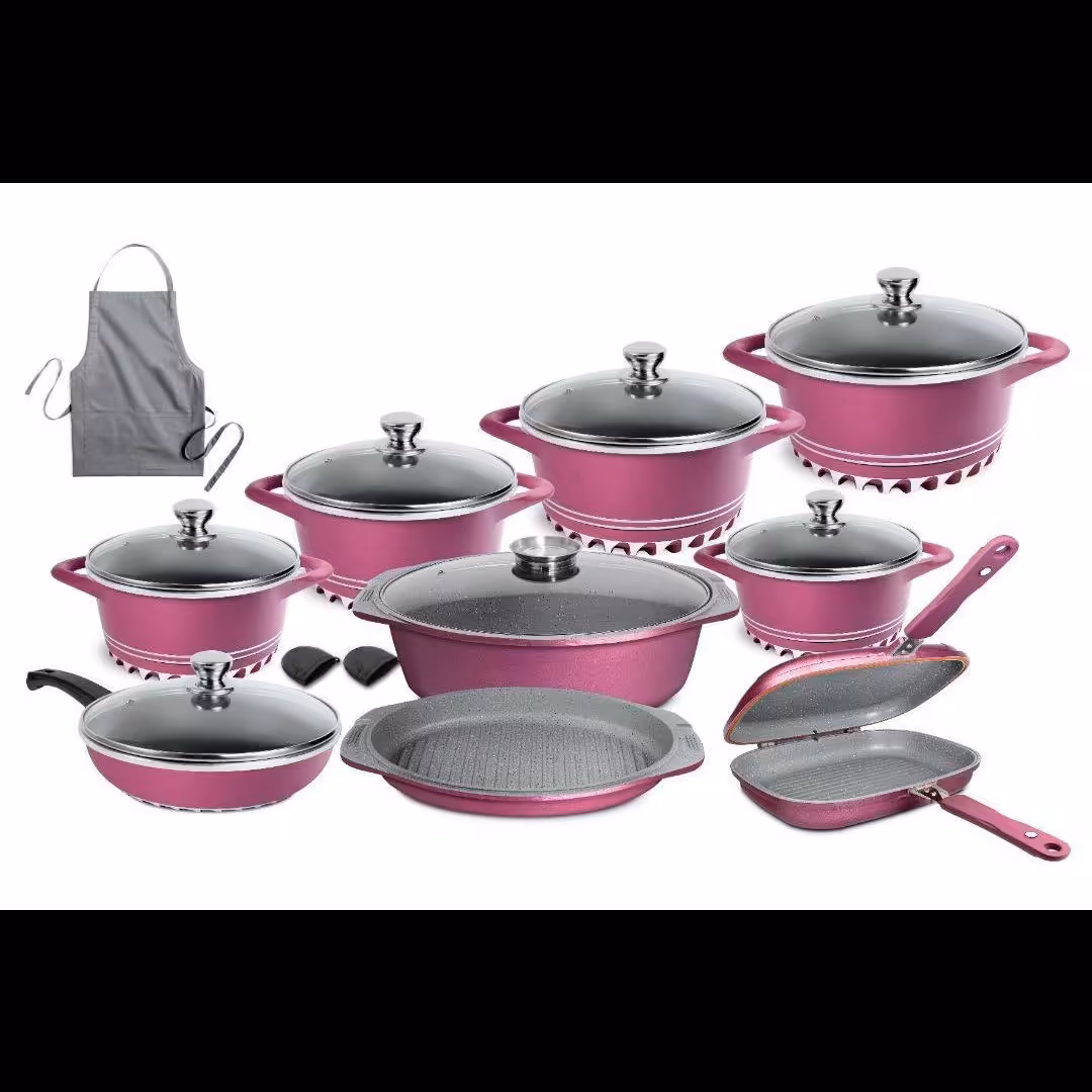 سرویس قابلمه 20 پارچه برند اونلی وان صورتی 