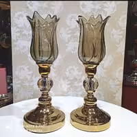 شمعدانی شمعدانی شیشه ای لاله شمعدانی شمعدانی فلزی شمعدانی رومیزی