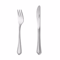 کارد و چنگال میوه خوری ناب استیل مدل ونیز استیل براق