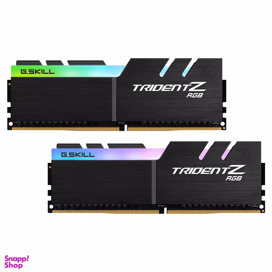 رم دسکتاپ DDR4 دو کاناله 3200 مگاهرتز CL16 جی اسکیل سری TRIDENT Z RGB ظرفیت 32 گیگابایت بسته 2 عددی