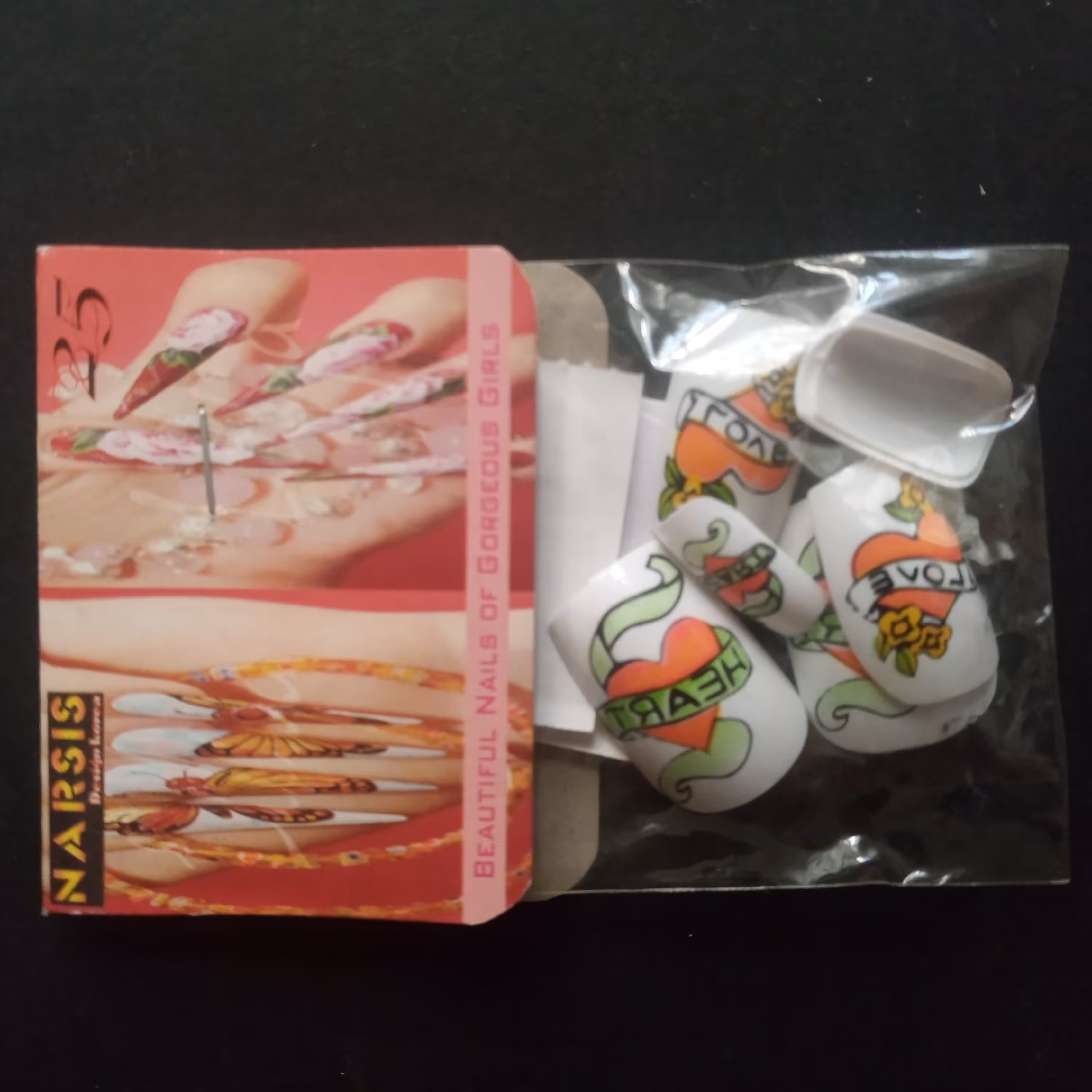 ناخن مصنوعی طرح دار بسته ده تایی