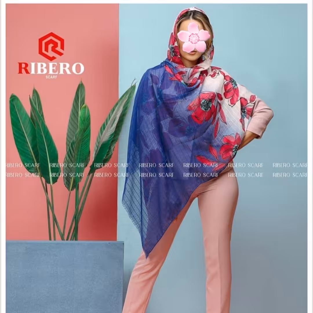 شال نخ گل گلی
یک سوم شال ساده و مابقی گلدار
کد 44