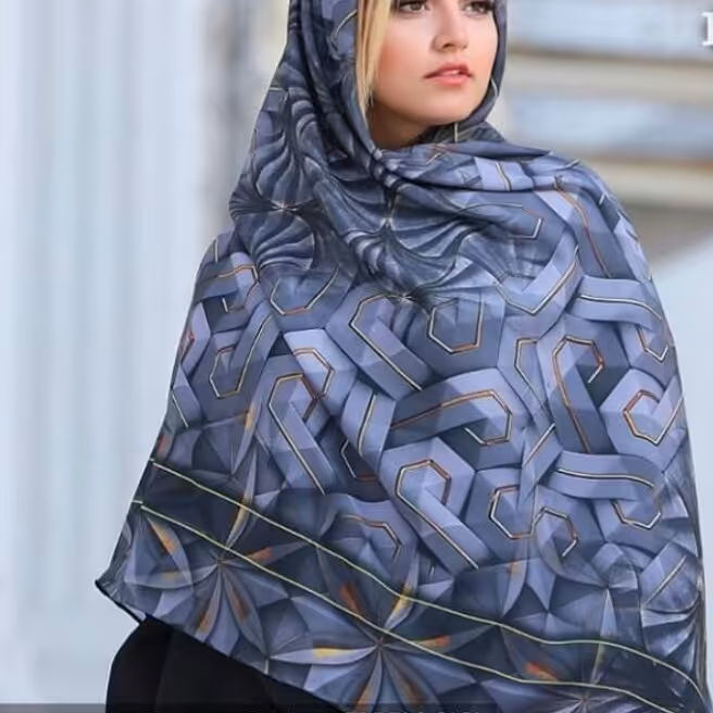 روسری هندسی