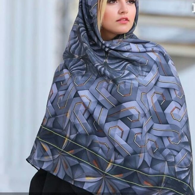 روسری هندسی