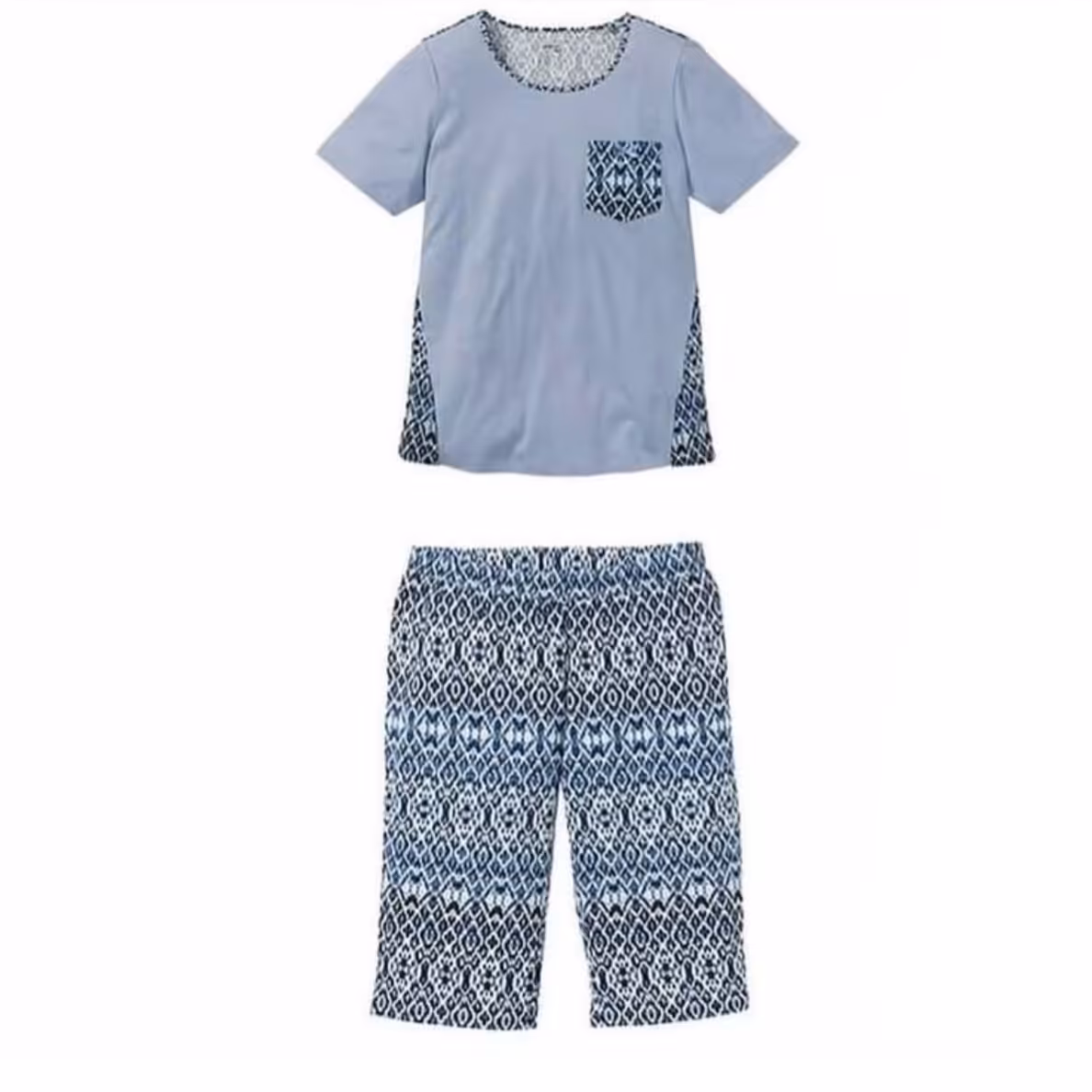 ست راحتی زنانه تیشرت و شلوارک سایز بزرگ اورجینال برند اسمارا آلمان