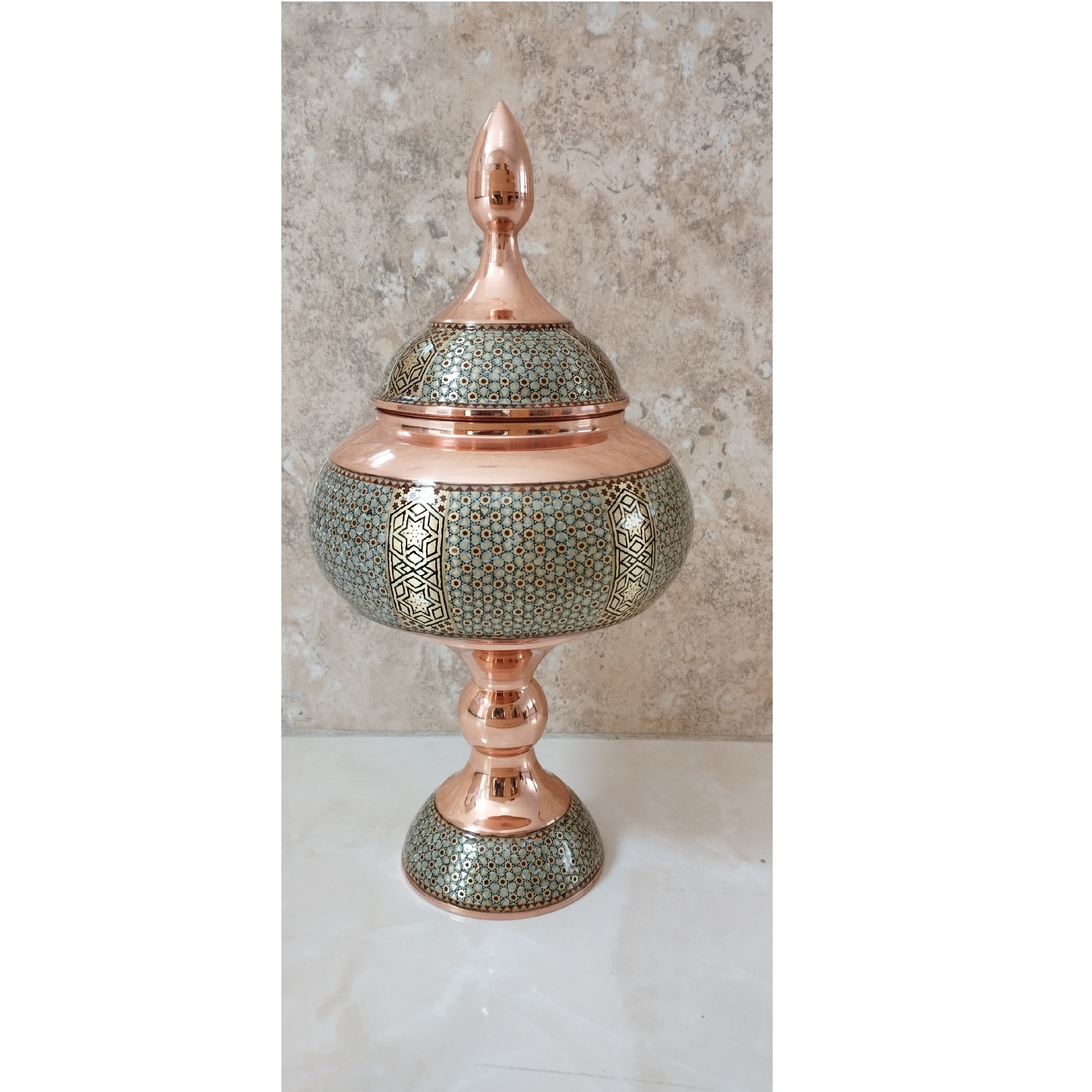 شکلات خوری مس و خاتم ممتاز اعلا در ارتفاع 40