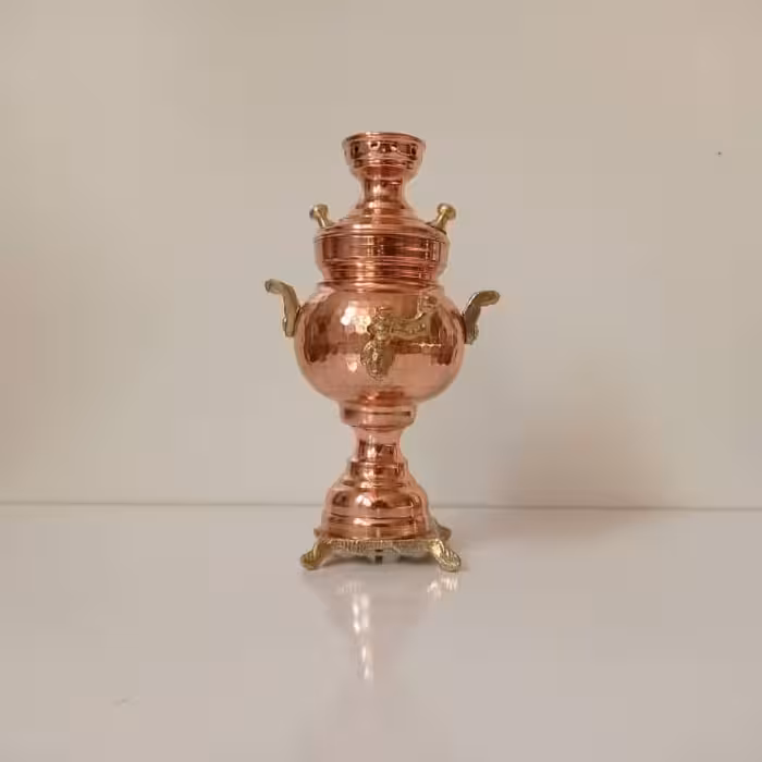 سماور مسی کوچک دکوری زیبا نانو شده