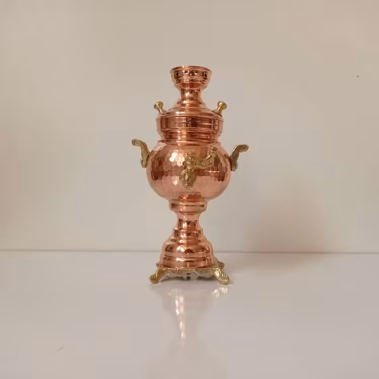 سماور مسی کوچک دکوری زیبا نانو شده