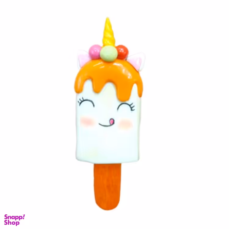 مگنت یخچال خمیر چینی مدل بستنی سایز 6 سانتی متر