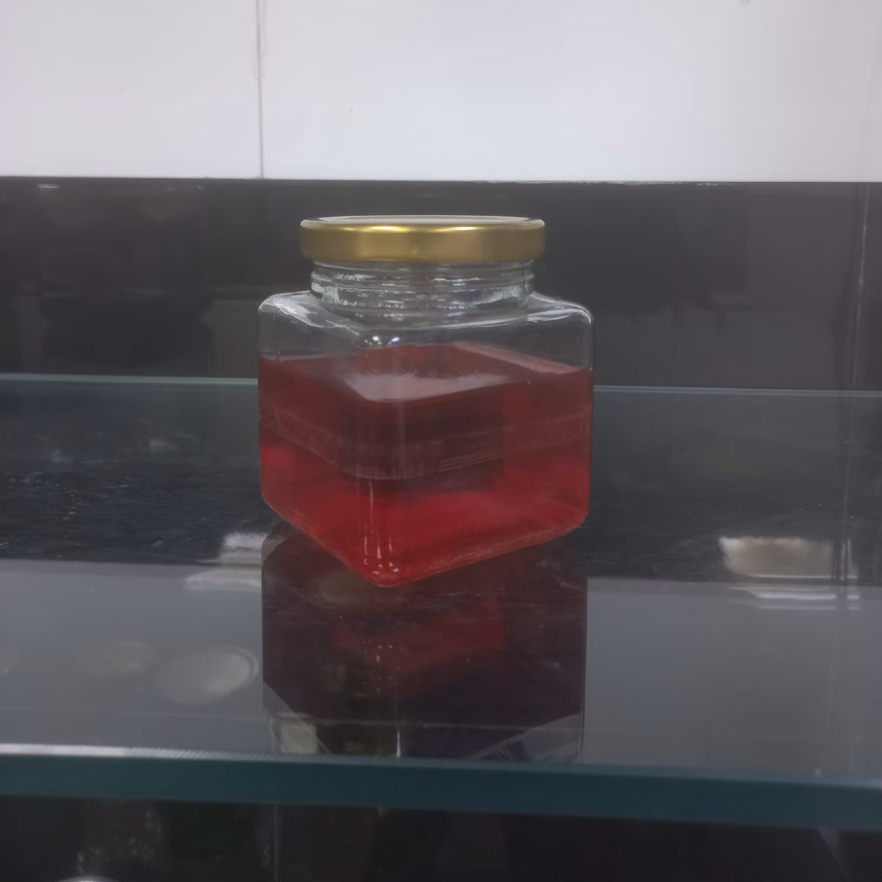 جار چهار گوش 500 گرمی درب 66 فلزی در 4 سایز