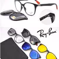 عینک طبی با 4 کاور آفتابی tr90