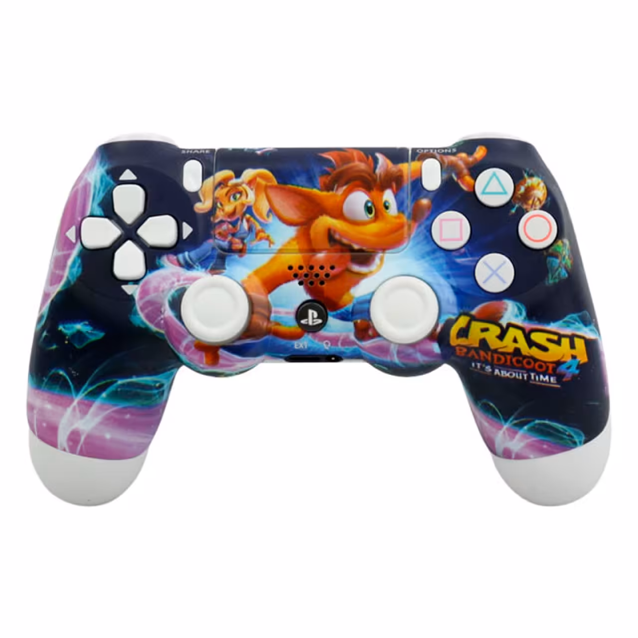 دسته بازی بی سیم سونی Dualshock 4 High Copy درجه یک طرح Crash Bandicoot 4 مناسب برای PS4