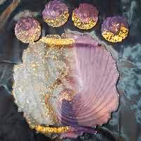 سینی تمام رزین ست کامل دفرمه 