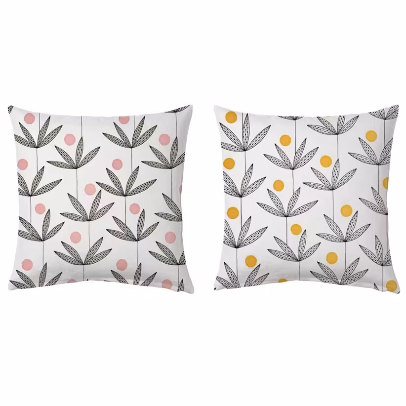 کاور کوسن کراس‌ماه طرح نیلوفر مجموعه دوعددی کد c2050