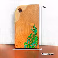 تخته گوشت چوبی چندضلعی طرحدار 