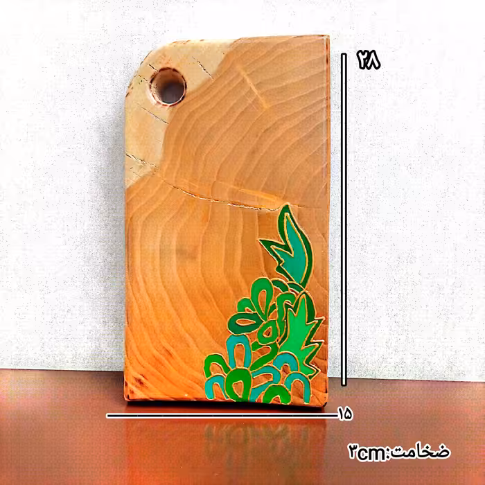 تخته گوشت چوبی چندضلعی طرحدار 