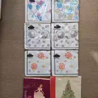 دستمال سفره کاغذی 20 برگ رنگی طرح دار