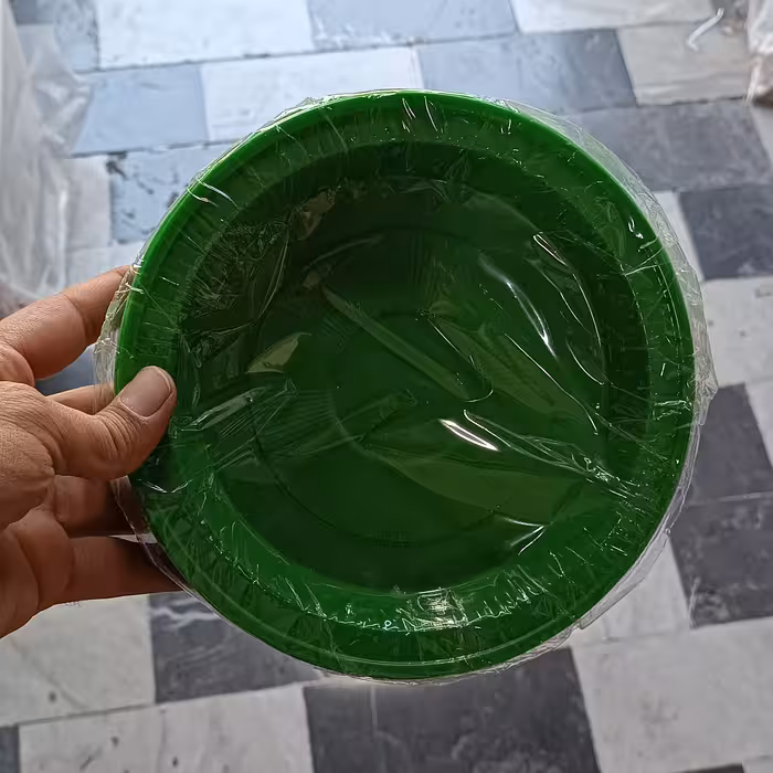 پیش دستی یکبارمصرف رنگی بسته صدعددی 