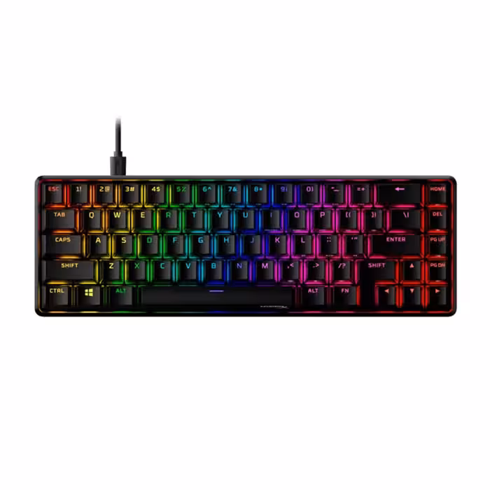 کیبورد گیمینگ هایپر ایکس Alloy Origins 65 RGB Aqua Switch