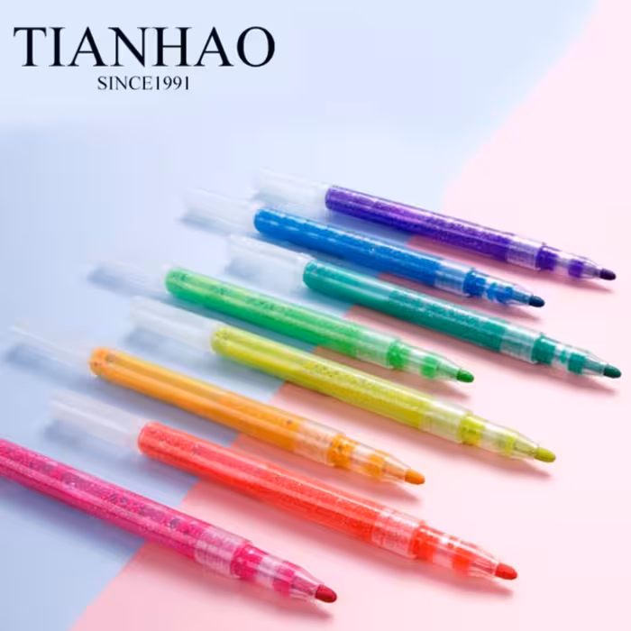 ماژیک 8 رنگ TIANHAO طراحی روی سطوح و ناخن