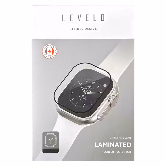 محافظ صفحه نمایش لِو لو مدل Laminated Crystal برای اپل واچ 45 و 41 میلیمتری