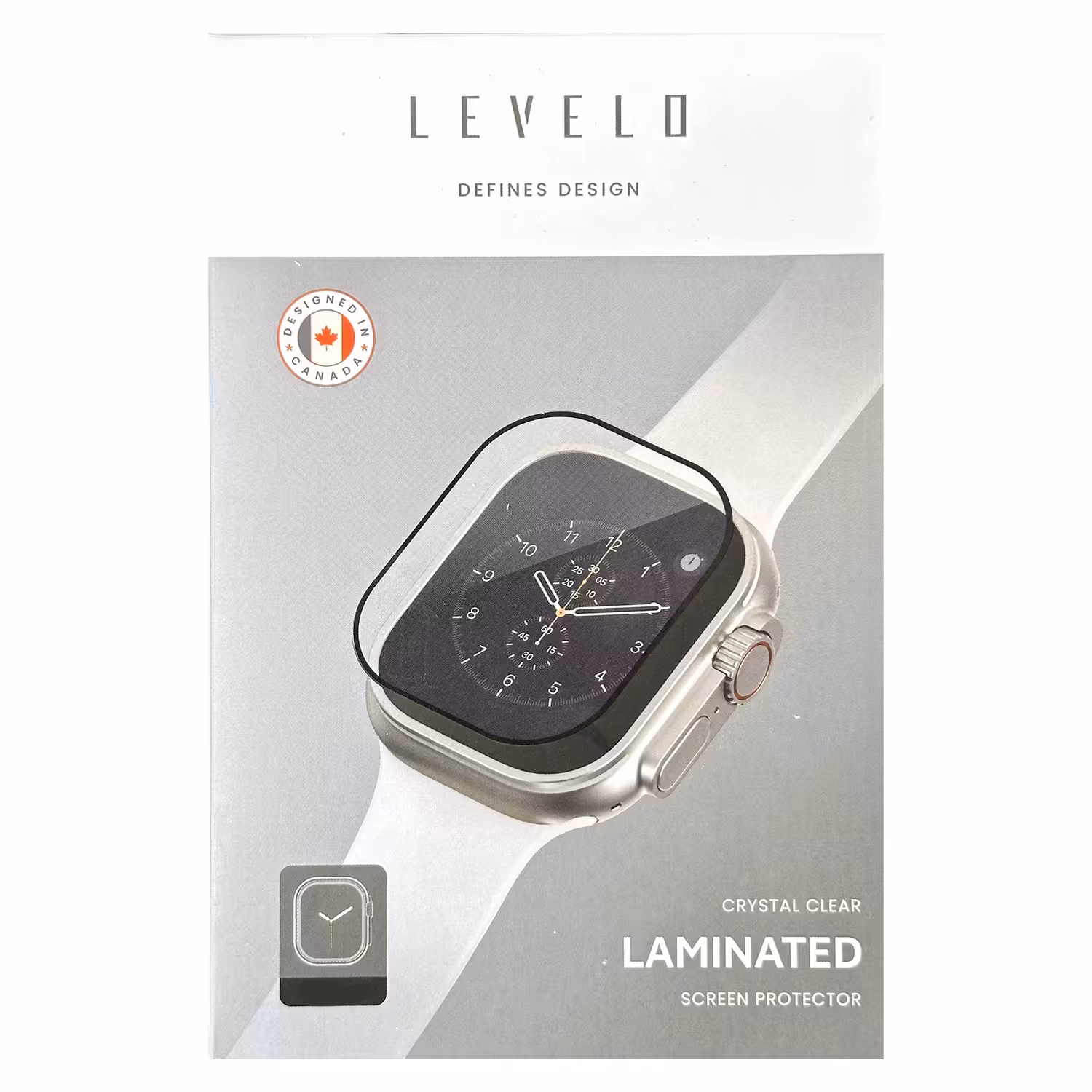 محافظ صفحه نمایش لِو لو مدل Laminated Crystal برای اپل واچ 45 و 41 میلیمتری