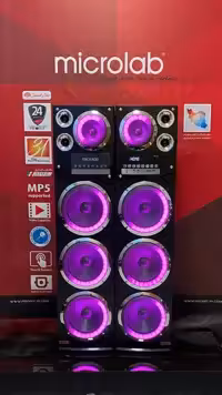 اسپیکر رقص نور دار میکرولب سری سایکلون