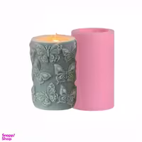 قالب سیلیکونی استوانه طرح پروانه