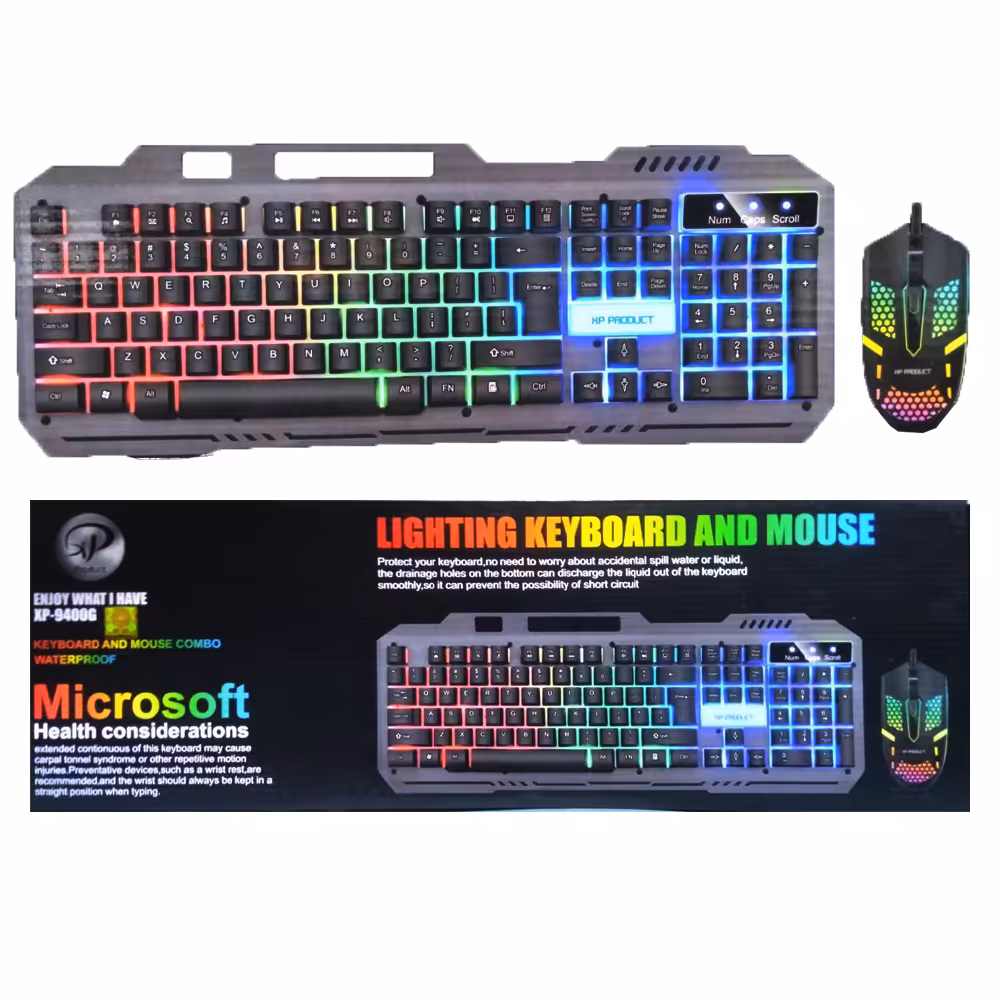 کیبورد و ماوس گیمینگ باسیم XP-9400