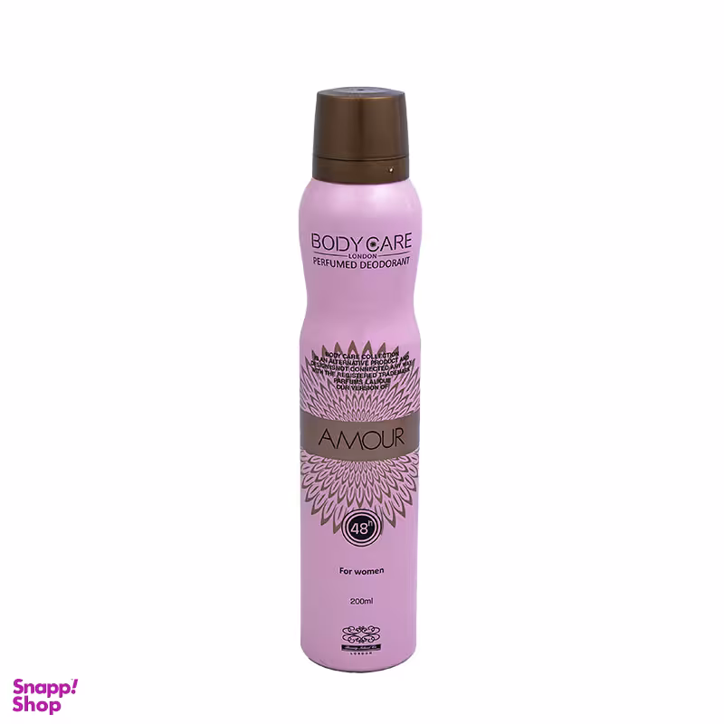 اسپری زنانه بادی کر (Body Care) مدل آمور Amour حجم 200 میلی لیتر