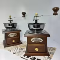 آسیاب قهوه چوبی بامبو اصلی،آسیاب دستی قهوه،آسیاب چوبی،آسیاب قهوه سنتی،آسیاب قهوه چوبی کشویی،کادویی،دکوری،پس کرایه