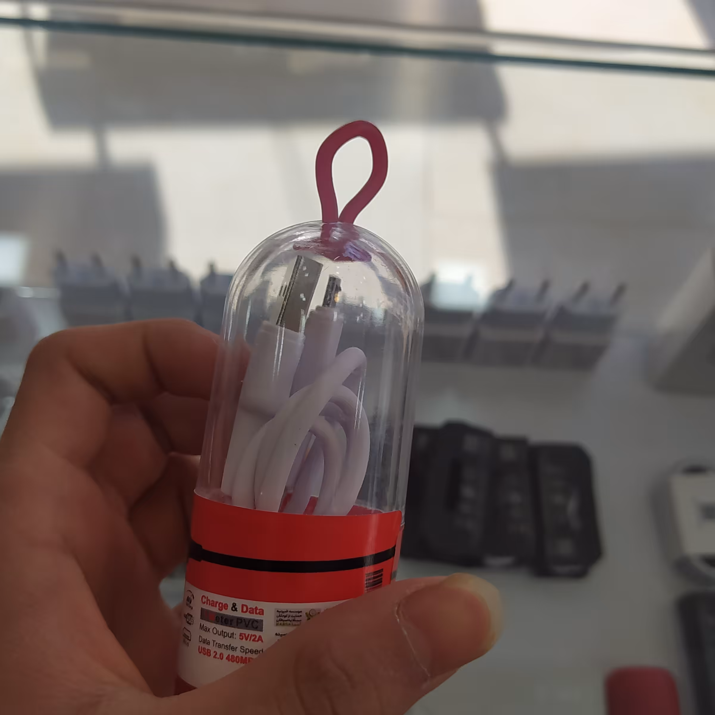 کابل شارژ اندروید proone کپسولی -فست شارژ-رنگ سفید و مشکی 