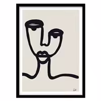 قیمت و خرید تابلو دکوراتیو مدل نقاشی لاین‌آرت انتزاعی کد 1941