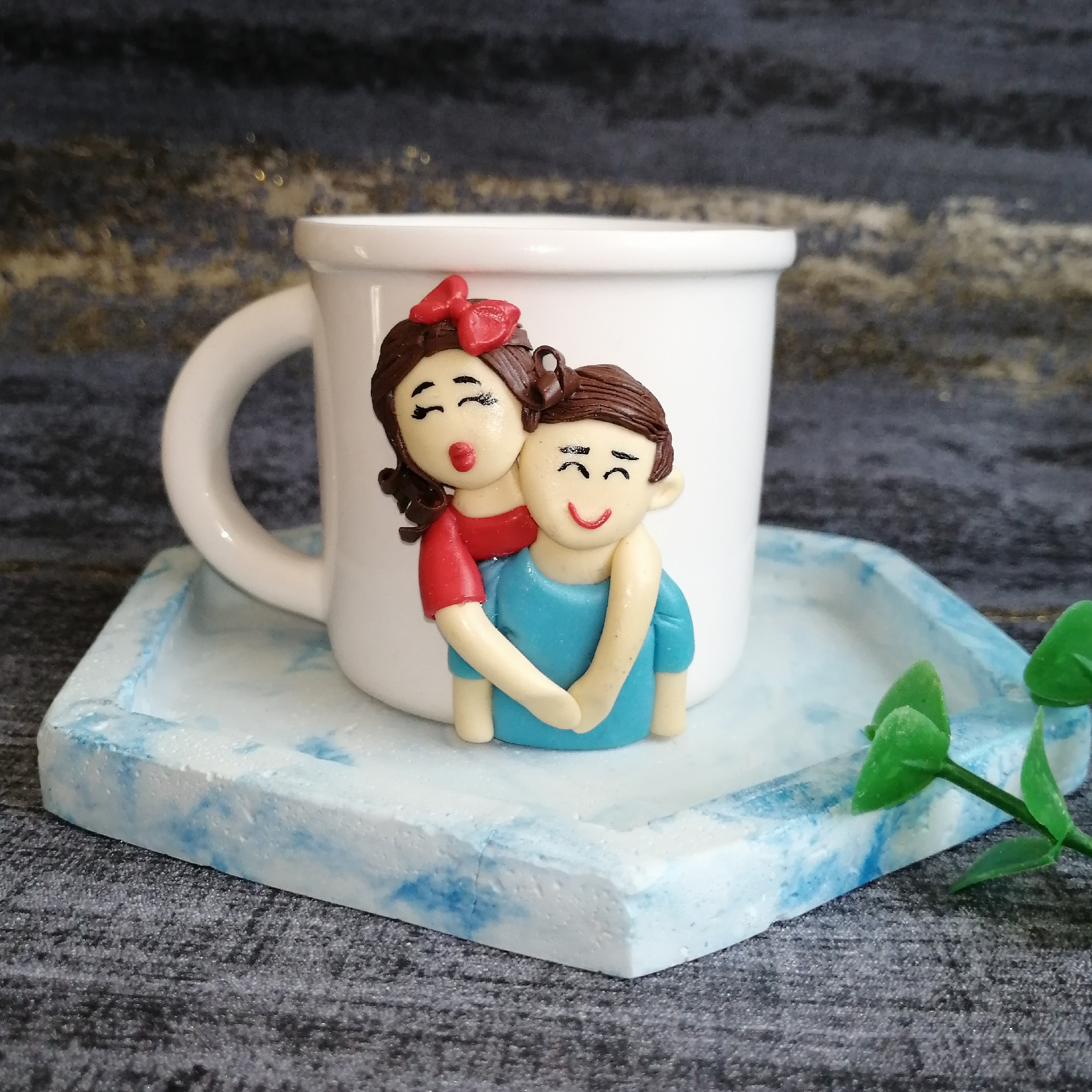 شات قهوه خوری عروسکی زوج سایز کوچک