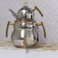 کتری و قوری دسته طلایی4029