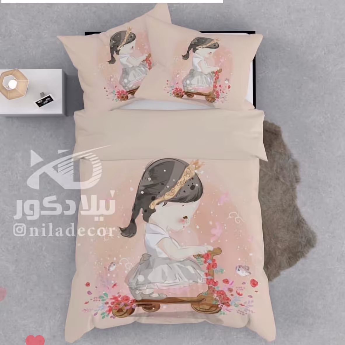 روتختی تک نفره دخترانه دختر دوچرخه سوار