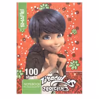 دفتر 100 برگ کلاسوری سلفون فانتزی (قفل پلاستیک ) شفیعی طرح دختر کفش دوزکی 64 