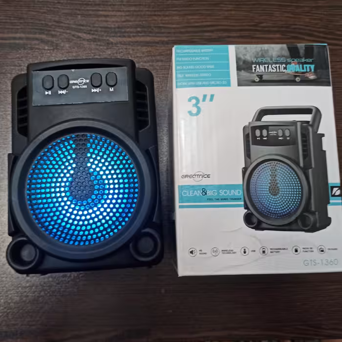 اسپیکر بلوتوثی مدل 1360 شارژی قابل حمل دارای رادیو