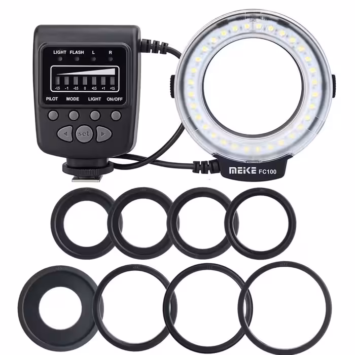 رینگ فلاش میک Meike FC 100 Macro Ring Flash Light canon