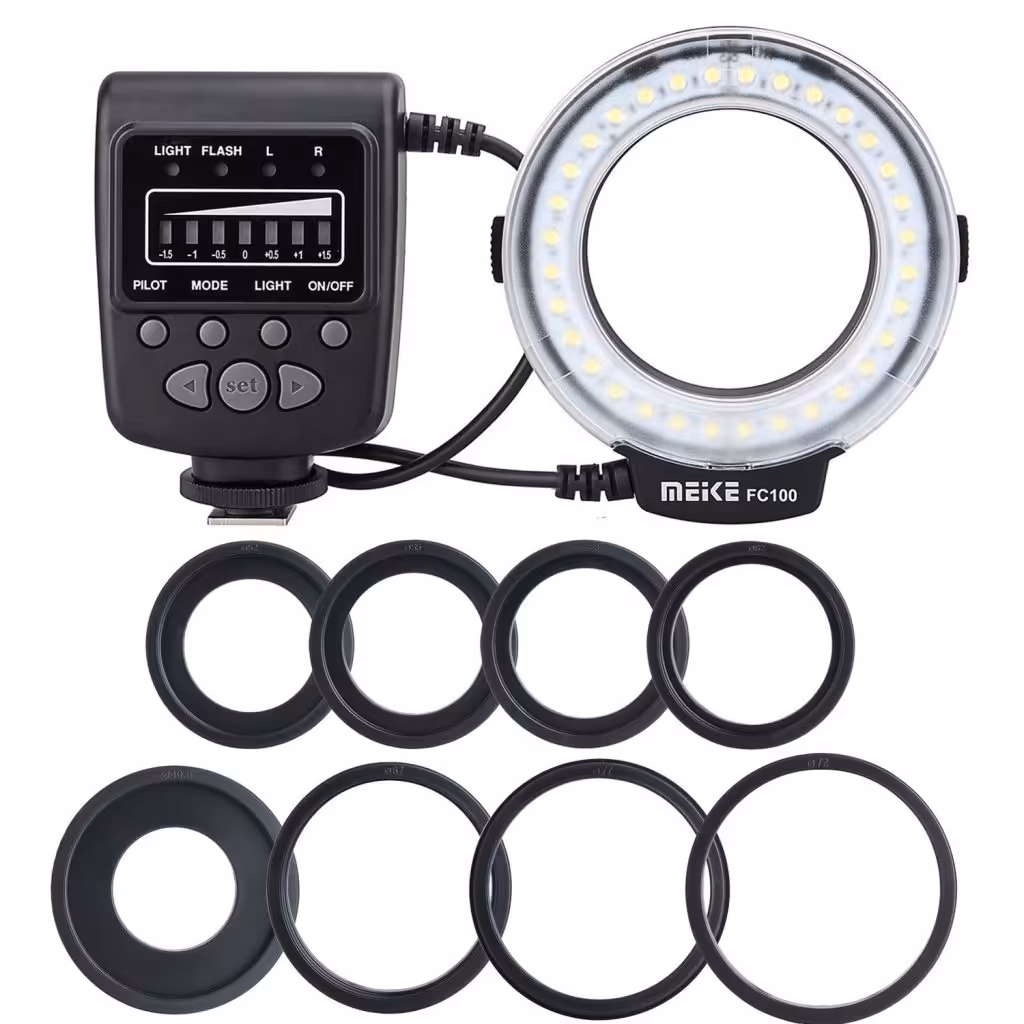 رینگ فلاش میک Meike FC 100 Macro Ring Flash Light canon