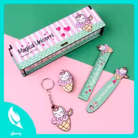 ست جامدادی 5 تکه بستنی یونیکورن