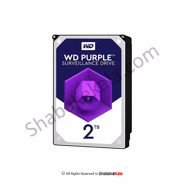 هارددیسک اینترنال وسترن دیجیتال مدل Purple WD20PURZ ظرفیت 2 ترابایت