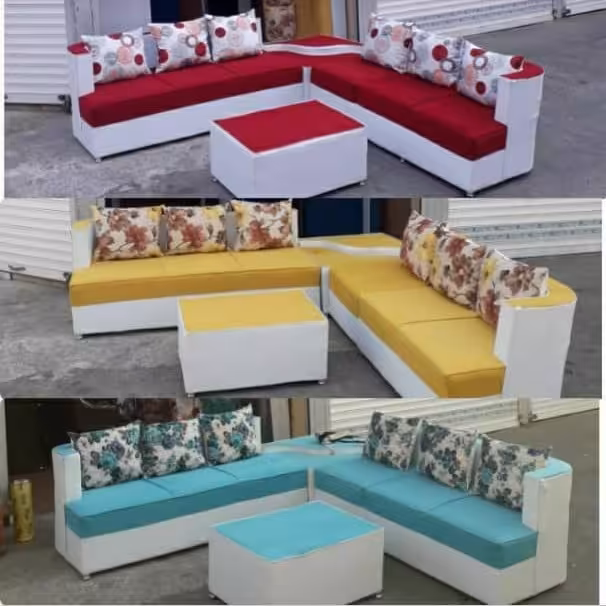 مبل ال کنج راحتی انتخاب رنگ و طرح به سلیقه مشتری 